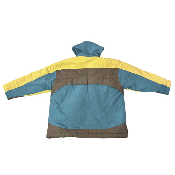 Dickies Teal Colorblock Insulated Full Zip Winter Parka Jacket Size Small - Picture 15 of 16